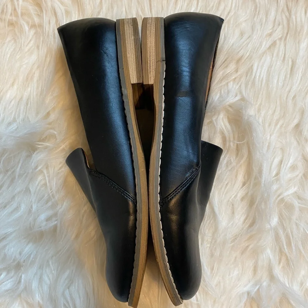 INDIGO RD. Irhani  Leather Slip On Loafer Black‎ Flats 6M